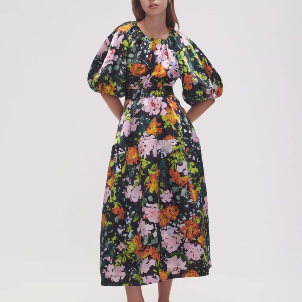 Mimosa Cutout Midi Dress